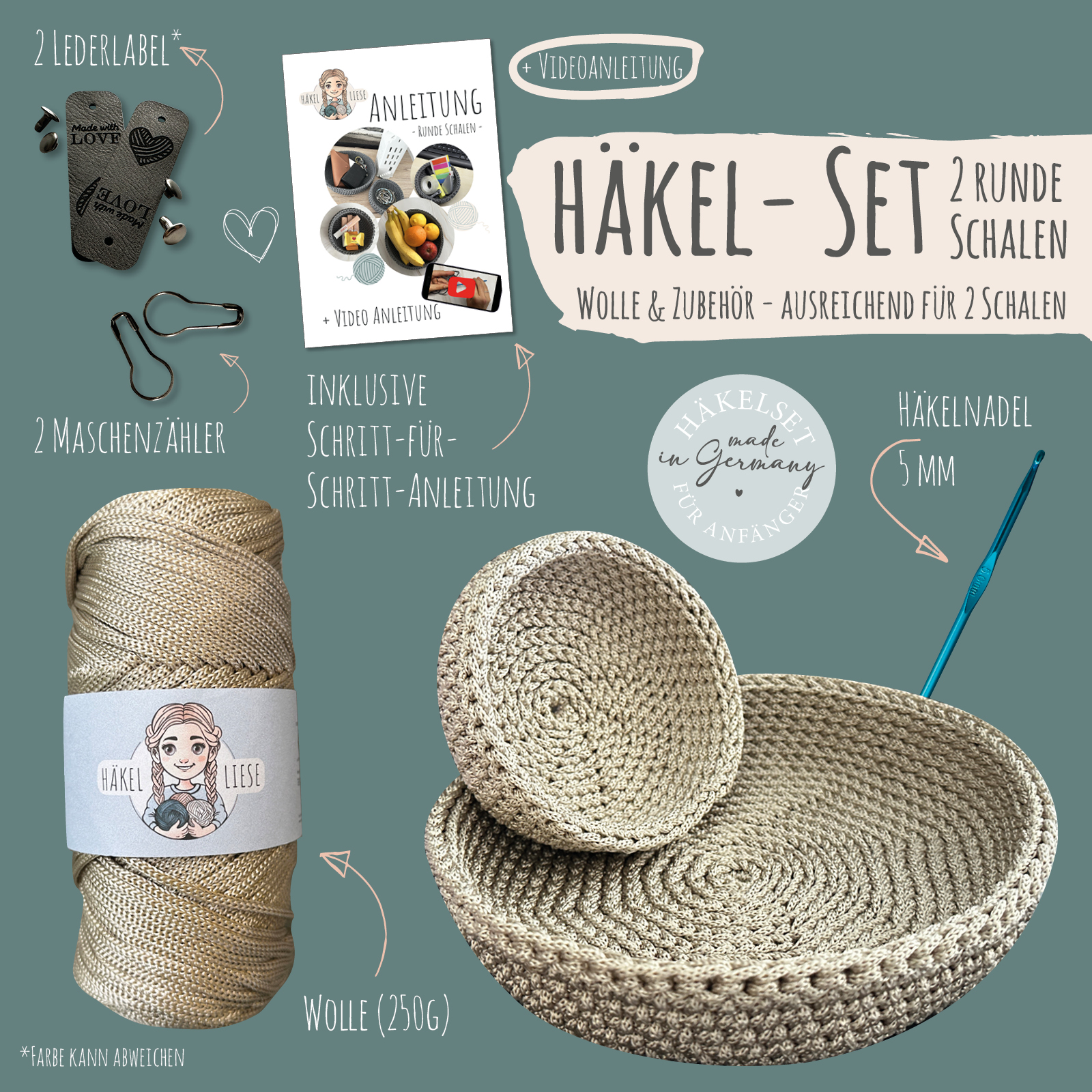 Häkelset - Runde Schalen - Image 4