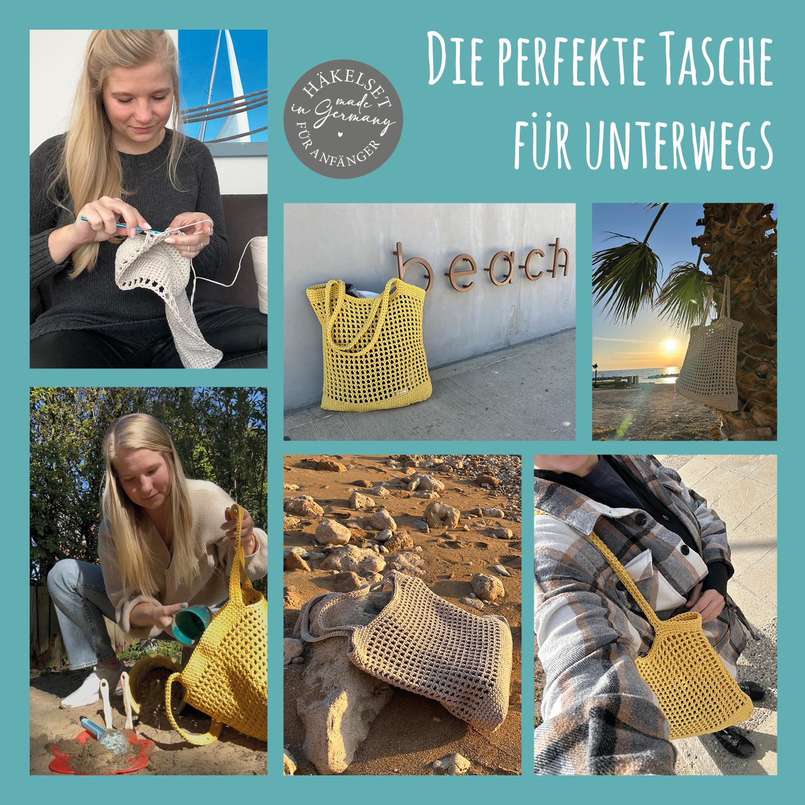 Häkelset Strandtasche_Netztasche - Image 4