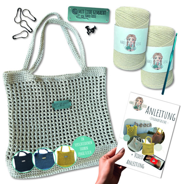 Häkelset Strandtasche_Netztasche