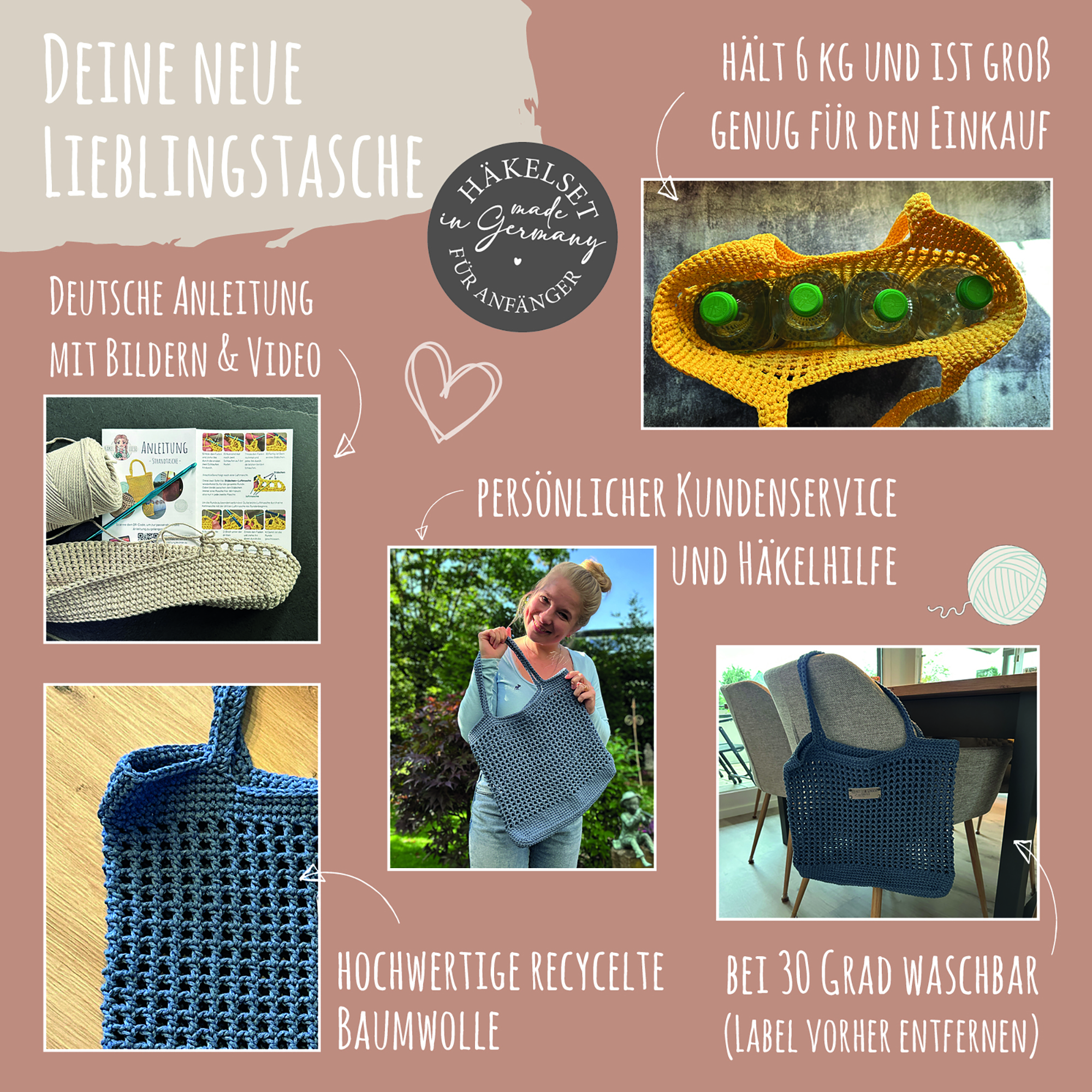 Häkelset Strandtasche_Netztasche - Image 5