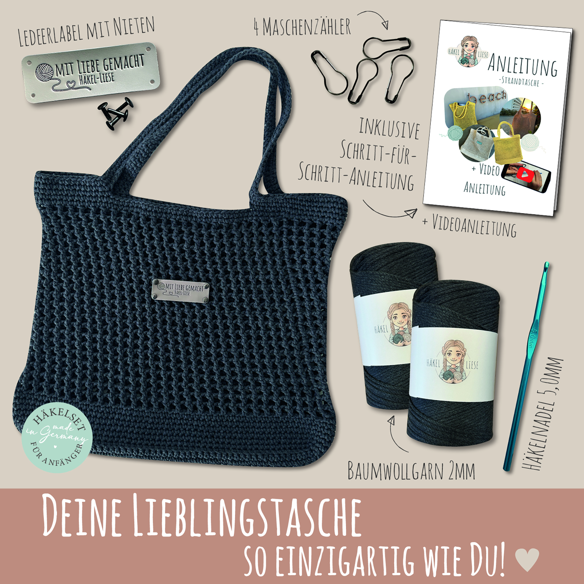 Häkelset Strandtasche_Netztasche - Image 7