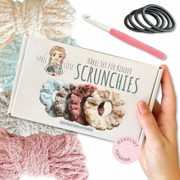 Häkelset für Kinder - Scrunchies