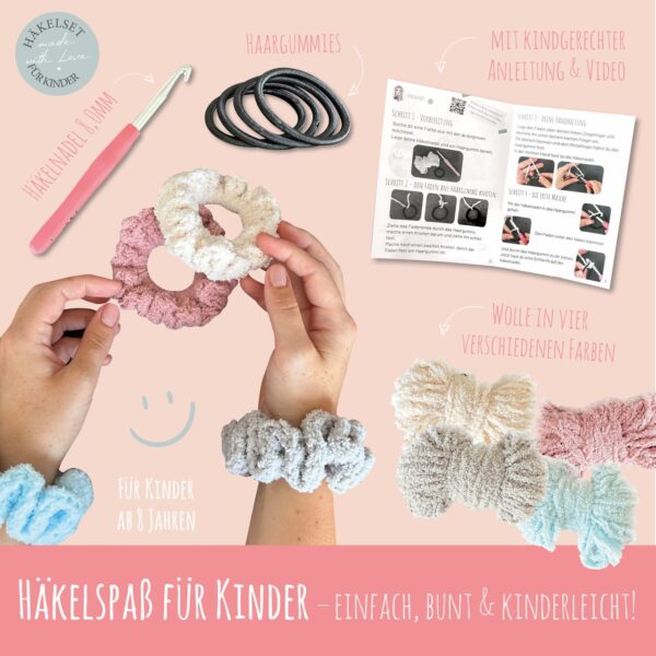 Häkelset für Kinder - Scrunchies - Image 2