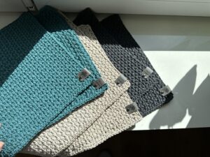 Platzsets drei Farben