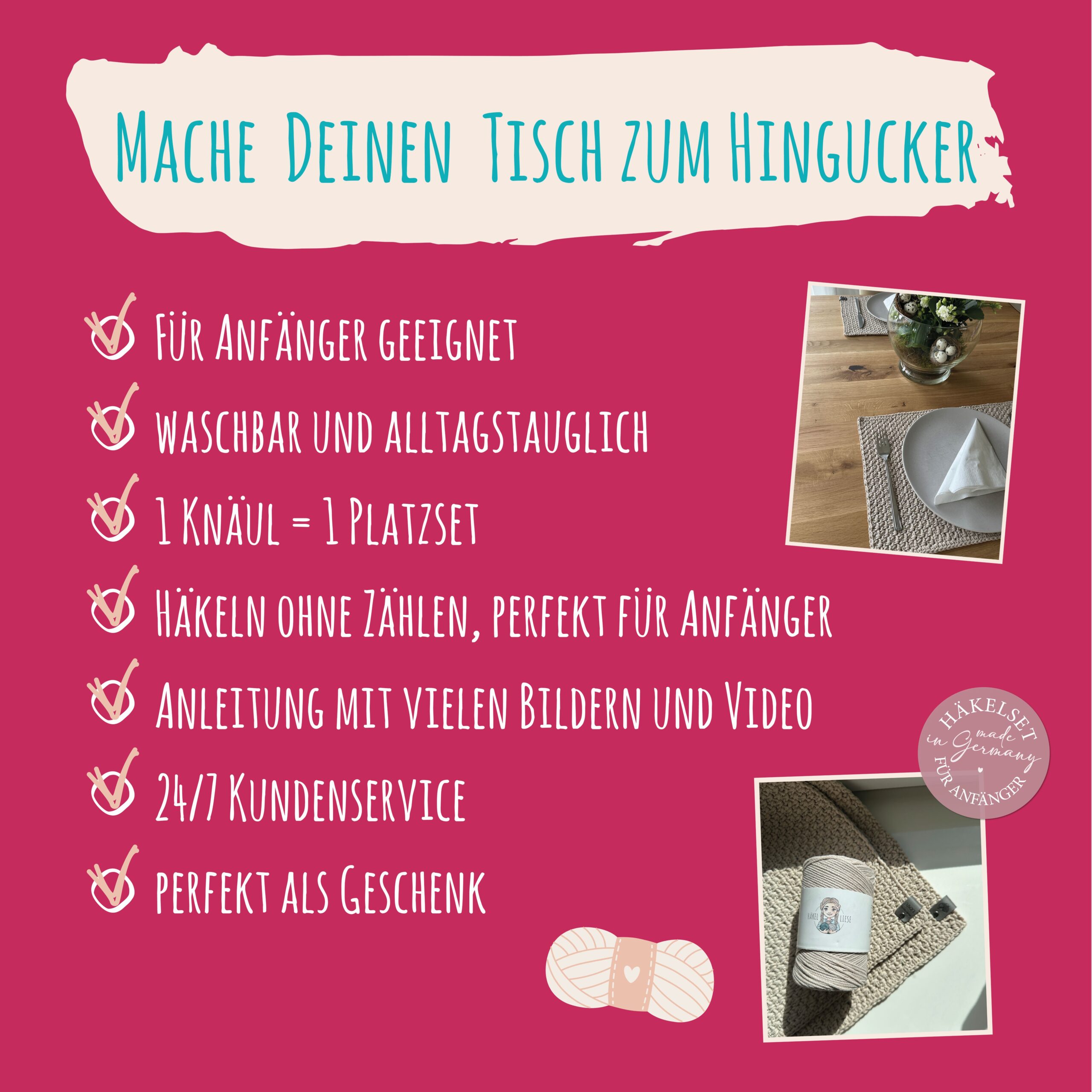 Häkelset für Anfänger - Platzsets - Image 3